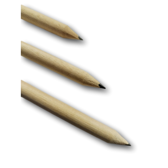 Matite In Legno Naturale Grafite Hb Con Gommino Colore Naturale 3