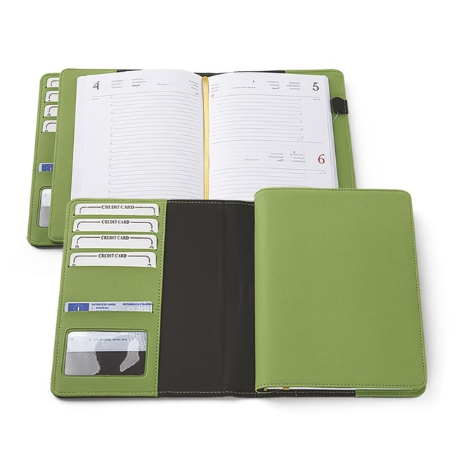 Agenda giornaliera 2026 poliestere 15x21cm A5 blu 3