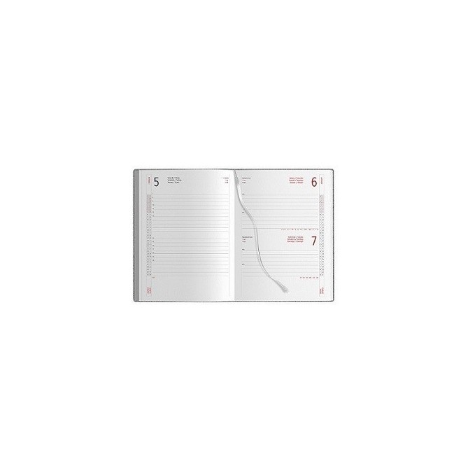 Agenda giornaliera 2026 poliestere 15x21cm A5 arancione nero 1