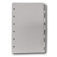 Ricambio agenda organizer alette divisori 7x12cm 6fori 50fogli bianco 1