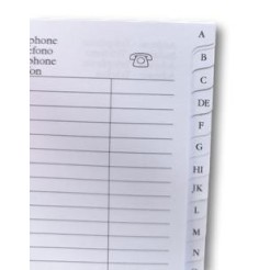 Ricambio agenda organizer rubrica 7x12cm 6fori bianco 2 2