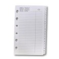 Ricambio agenda organizer rubrica 7x12cm 6fori bianco 2