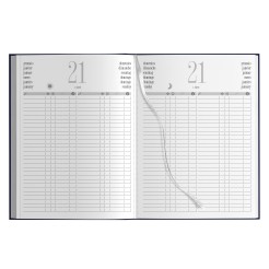 Agenda giornaliera 2026 similpelle Prenotazioni Hotel B&B Ristorante, 21x30cm A4,cuoio, doppia pagina ven sab e dom 3 2