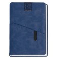 Agenda giornaliera 2026 poliestere 15x21cm A5 tasca porta penna blu 2