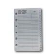 Ricambio agenda organizer rubrica 8x12,5cm 1