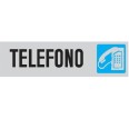 Targa Segnaletica Telefono Adesiva 4x15 1