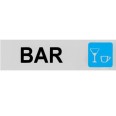 Targa Segnaletica Bar Adesiva 4x15 1
