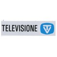 Targa Segnaletica Televisione Adesiva 4x15 1