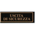 Targa Segnaletica Uscita Di Sicurezza In Plex Verde 6x18 1