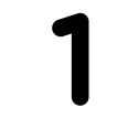 Numero 1 (uno) Adesivo ColorTube (TUBE) Decorazioni Esterno Interno 1