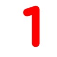 Numero 1 (uno) Adesivo ColorTube (TUBE) Decorazioni Esterno Interno 7