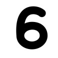 Numero 6 (sei) Adesivo ColorTube (TUBE) Decorazioni Esterno Interno 1