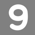 Numero 9 (nove) Adesivo ColorTube (TUBE) Decorazioni Esterno Interno 5