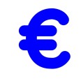 Simbolo € (euro) Adesivo ColorTube (TUBE) Decorazioni Esterno Interno 3