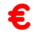 Simbolo € (euro) Adesivo ColorTube (TUBE) Decorazioni Esterno Interno 7