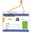 Badge Portabadge Portanome Orizzontale 50 Pezzi Con Cordoncino Colorato 6x10 1