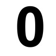 Numero 0 (zero) Adesivo Arial Decorazioni Esterno Interno 1