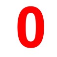Numero 0 (zero) Adesivo Arial Decorazioni Esterno Interno 7