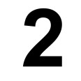 Numero 2 (due) Adesivo Arial Decorazioni Esterno Interno 1