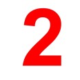 Numero 2 (due) Adesivo Arial Decorazioni Esterno Interno 7