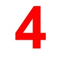 Numero 4 (quattro) Adesivo Arial Decorazioni Esterno Interno 7