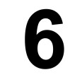 Numero 6 (sei) Adesivo Arial Decorazioni Esterno Interno 1