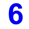 Numero 6 (sei) Adesivo Arial Decorazioni Esterno Interno 3