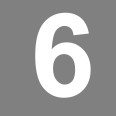 Numero 6 (sei) Adesivo Arial Decorazioni Esterno Interno 5
