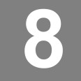 Numero 8 (otto) Adesivo Arial Decorazioni Esterno Interno 5