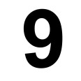 Numero 9 (nove) Adesivo Arial Decorazioni Esterno Interno 1