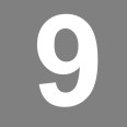 Numero 9 (nove) Adesivo Arial Decorazioni Esterno Interno 5