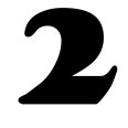 Numero 2 (due) Adesivo Goudy Stout (CANADA) Decorazioni Esterno Interno 1