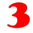 Numero 3 (tre) Adesivo Goudy Stout (CANADA) Decorazioni Esterno Interno 7