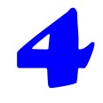 Numero 4 (quattro) Adesivo Goudy Stout (CANADA) Decorazioni Esterno Interno 3