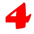 Numero 4 (quattro) Adesivo Goudy Stout (CANADA) Decorazioni Esterno Interno 7