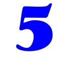 Numero 5 (cinque) Adesivo Goudy Stout (CANADA) Decorazioni Esterno Interno 3