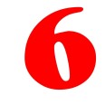 Numero 6 (sei) Adesivo Goudy Stout (CANADA) Decorazioni Esterno Interno 7