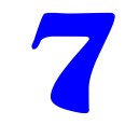 Numero 7 (sette) Adesivo Goudy Stout (CANADA) Decorazioni Esterno Interno 3