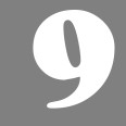 Numero 9 (nove) Adesivo Goudy Stout (CANADA) Decorazioni Esterno Interno 5
