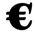 Simbolo € (euro) Adesivo Goudy Stout (CANADA) Decorazioni Esterno Interno 1