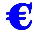 Simbolo € (euro) Adesivo Goudy Stout (CANADA) Decorazioni Esterno Interno 3