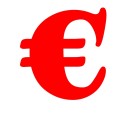 Simbolo € (euro) Adesivo Goudy Stout (CANADA) Decorazioni Esterno Interno 7