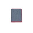 Agenda giornaliera 2026 jeans chiusura zip 17x24cm porta penna multilingua rosso 3