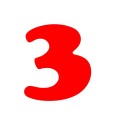 Numero 3 (tre) Adesivo Cooper black (CHICAGO) Decorazioni Esterno Interno 7
