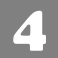 Numero 4 (quattro) Adesivo Cooper black (CHICAGO) Decorazioni Esterno Interno 5