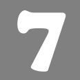 Numero 7 (sette) Adesivo Cooper black (CHICAGO) Decorazioni Esterno Interno 5