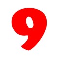 Numero 9 (nove) Adesivo Cooper black (CHICAGO) Decorazioni Esterno Interno 7