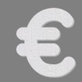 Simbolo € (euro) 3d Polistirolo Bianco ColorTube (TUBE) Decorazioni Esterno Interno 1