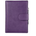 Agenda giornaliera 2026 similpelle chiusura fibbia 15x21cm A5 sab dom separati tasca porta penna multilingua viola 2