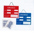 Targa Segnaletica Orario Di Lavoro In Pvc Con Catenella 15x12 1